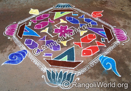 Ship Rangoli